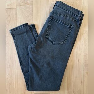 Topshop Moto Jamie high rise skinny jeans in black